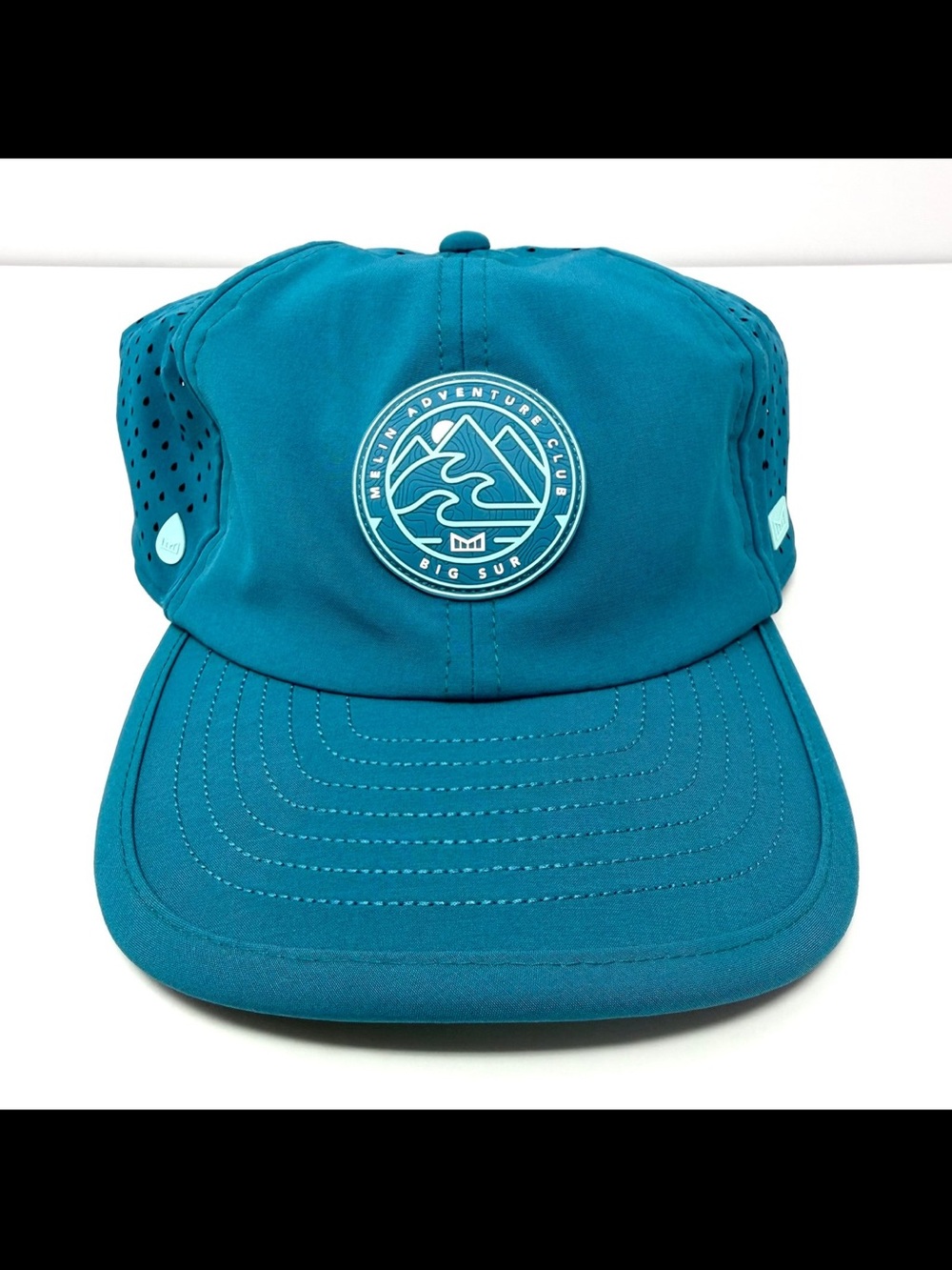 Melin A-Game Crushed Hydro Big Sur Adventure Club Hat Strapback Cap Ocean NWOT